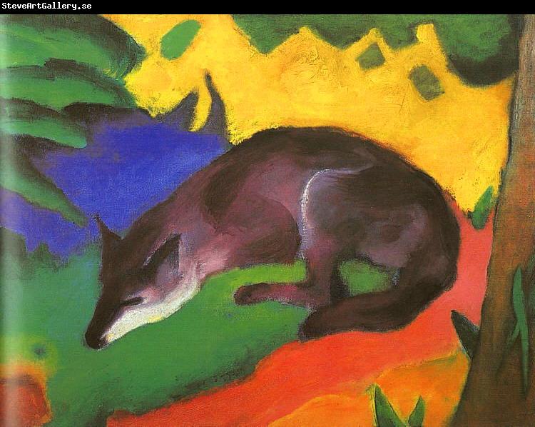 Franz Marc Blue Black Fox